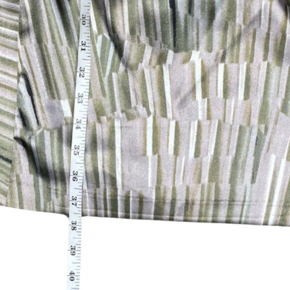 Maggy London Metallic Abstract One Shoulder Ruched Dress Event Sz 10 - Picture 5 of 6